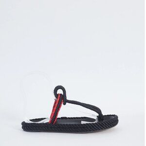 Isabel Marant Leslie Rope Sandals Black &Red Size 38